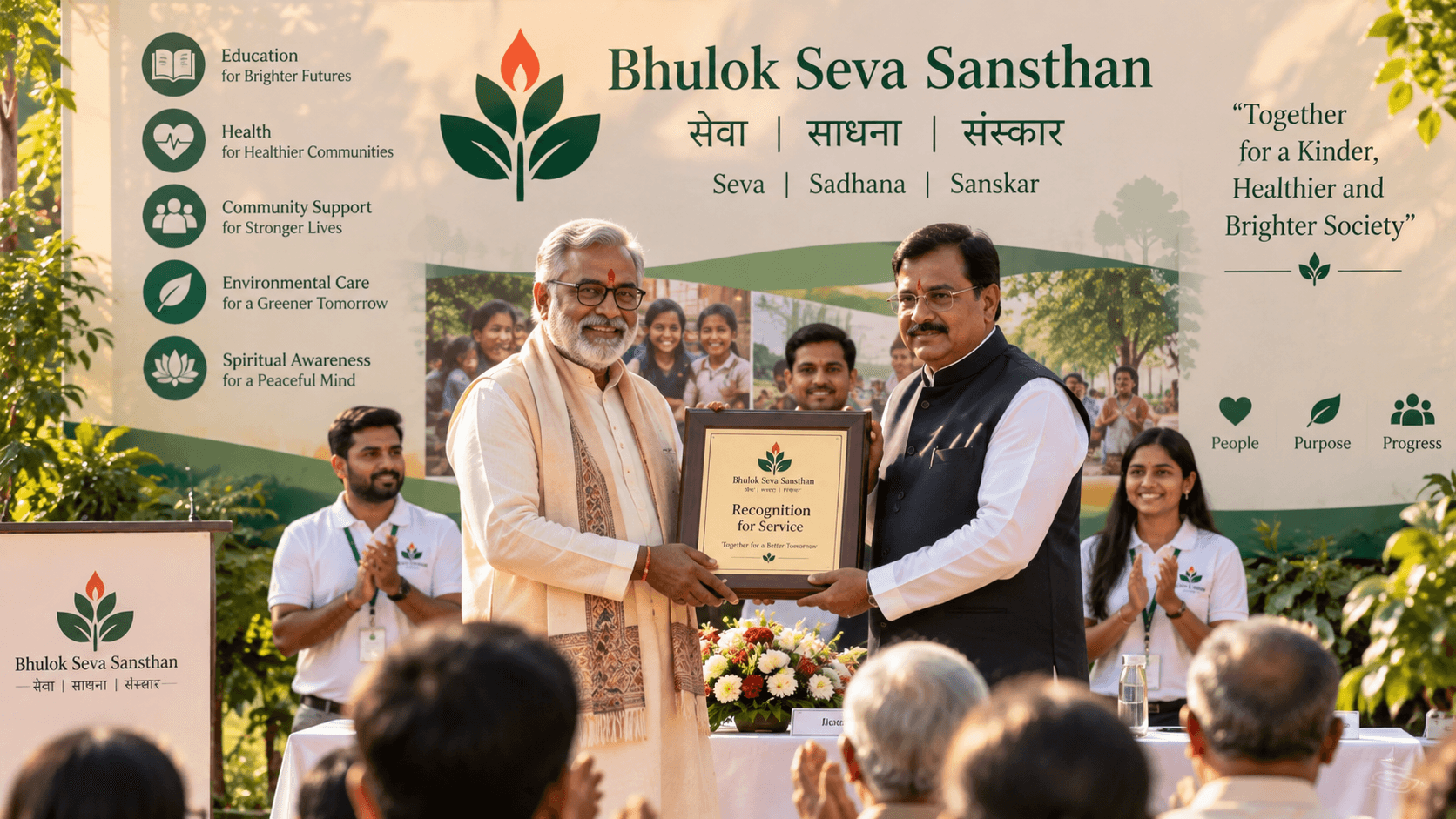 Recognition for Outstanding Community Service